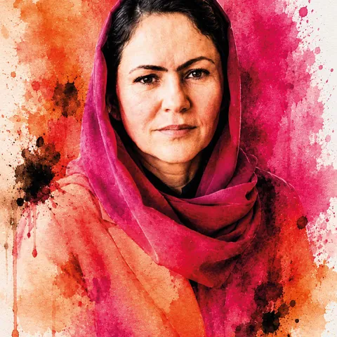 Portrait artistique de Fawzia Koofi