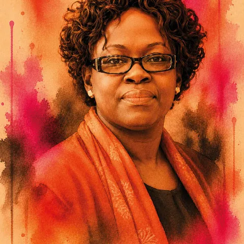 Portrait artistique de Jestina Mukoko