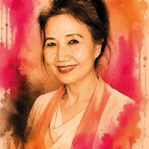 Portrait artistique de Pung Chhiv Kek (Kek Galabru)